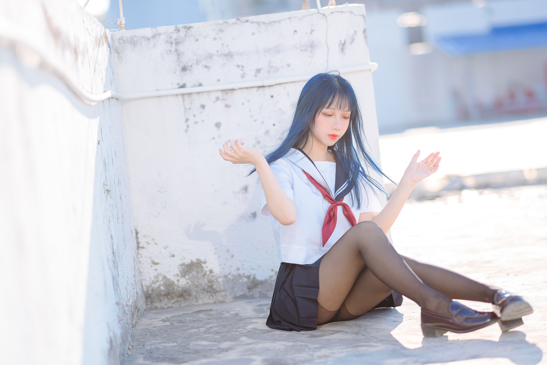 图片[1]-果咩酱w《JK制服》清新动人，唯美少女风心动必点！-爱看兔