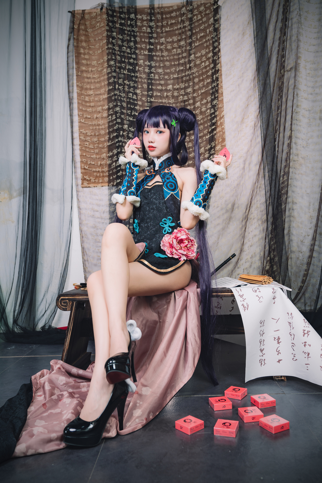果咩酱w自拍《杨贵妃》，惊艳古风美到窒息-爱看兔