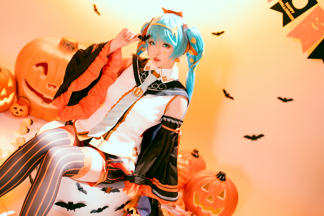 图片[2]-星之迟迟《万圣节MIKU》超级可爱，梦幻装扮吸睛无数-爱看兔